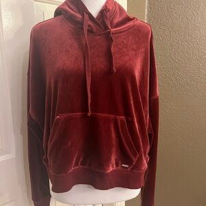 Red wine hollister hoodie size L